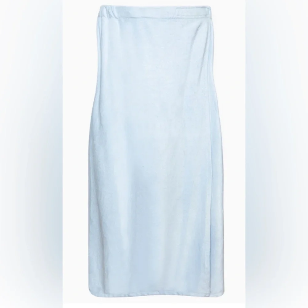 PJ Salvage Light Blue Towel Wrap O/S fits all wrap yourself in love one size
